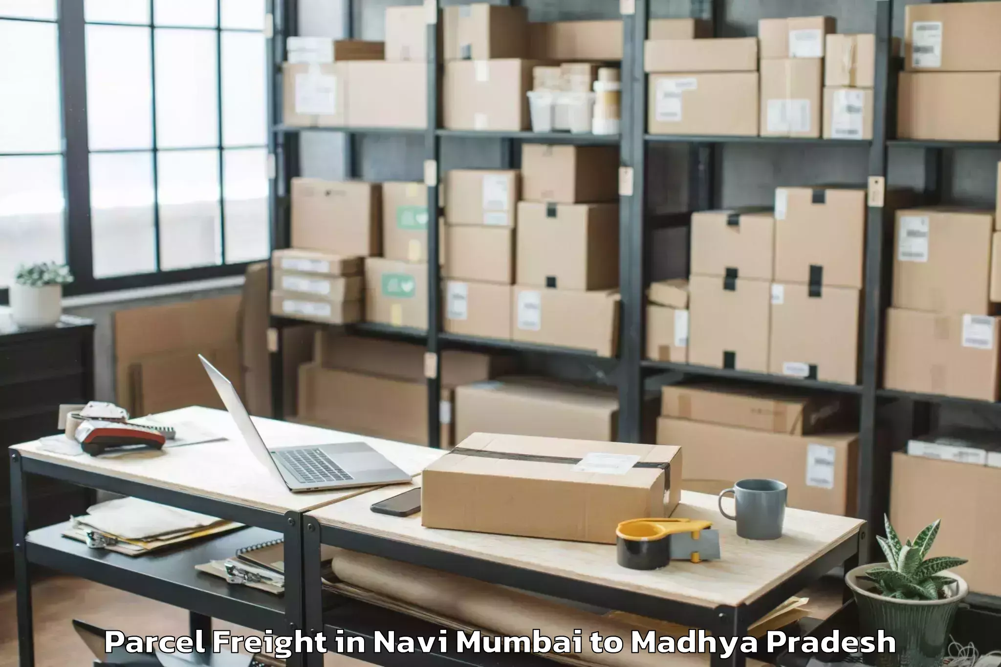 Reliable Navi Mumbai to Raghogarh Parcel Freight